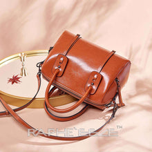 Load image into Gallery viewer, Mini Classic Tote Handbag for Woman - Leather Brown