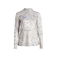Load image into Gallery viewer, High Neck Long Sleeve Gray Paisley Dress Top