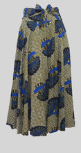 Load image into Gallery viewer, Blue Coral Floor Length Maxi Skirt On Dutch Hollandaise Printed Fabric