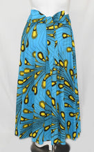 Load image into Gallery viewer, Blue Yellow Tear Drop Floor Length Maxi Skirt
