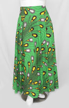 Load image into Gallery viewer, Green Tear Drop Floor Length Maxi Skirt On Dutch Hollandaise Prints