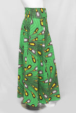 Load image into Gallery viewer, Green Tear Drop Floor Length Maxi Skirt On Dutch Hollandaise Prints