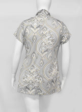 Load image into Gallery viewer, Floral Gray Paisley Dress Top
