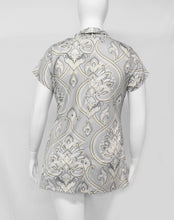 Load image into Gallery viewer, Floral Gray Paisley Dress Top