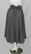 Load image into Gallery viewer, Grey Polyester Wide Flowy Long Maxi Skirt