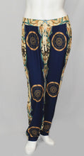 Load image into Gallery viewer, Long Woman Work Pant with Unique Body Print - Blue