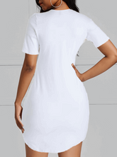 Load image into Gallery viewer, Bright White Super Stretchy Cotton Tunic