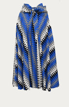 Load image into Gallery viewer, Royal Blue Garden Floor Length Maxi Skirt Original Dutch Printed Fabric