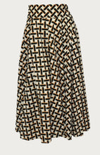 Load image into Gallery viewer, Peanut Cross Floor Length Maxi Skirt On Dutch Hollandaise Printed Fabric