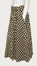 Load image into Gallery viewer, Peanut Cross Floor Length Maxi Skirt On Dutch Hollandaise Printed Fabric