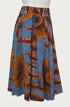 Load image into Gallery viewer, Red Leaf Design Floor Length Maxi Skirt On Dutch