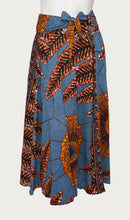 Load image into Gallery viewer, Red Leaf Design Floor Length Maxi Skirt On Dutch