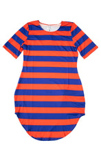 Load image into Gallery viewer, Rapheeze Short Red Stripe PolyElastane Tunic PLUS.