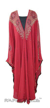 Load image into Gallery viewer, Light Red Muslim Religious Caftan Floor Length Maxi