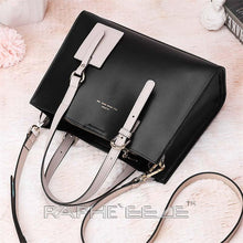 Load image into Gallery viewer, Black Designed Stylish Tote Bag for Women - Medium Size