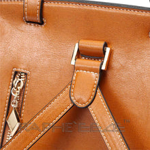 Load image into Gallery viewer, Classic Leather Brown Tote Bag for Woman-Mini Handbag