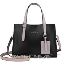 Load image into Gallery viewer, Black Designed Stylish Tote Bag for Women - Medium Size