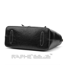 Load image into Gallery viewer, Midi Size Classic Tote Handbag for Woman - Black Color