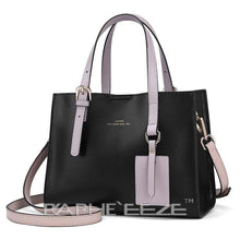 Load image into Gallery viewer, Black Designed Stylish Tote Bag for Women - Medium Size