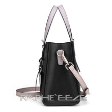 Load image into Gallery viewer, Black Designed Stylish Tote Bag for Women - Medium Size