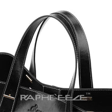 Load image into Gallery viewer, Midi Size Classic Tote Handbag for Woman - Black Color