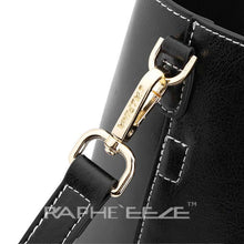 Load image into Gallery viewer, Midi Size Classic Tote Handbag for Woman - Black Color