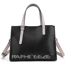 Load image into Gallery viewer, Black Designed Stylish Tote Bag for Women - Medium Size