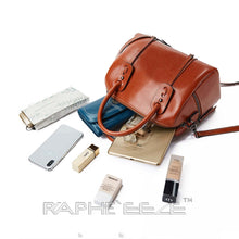 Load image into Gallery viewer, Mini Classic Tote Handbag for Woman - Leather Brown