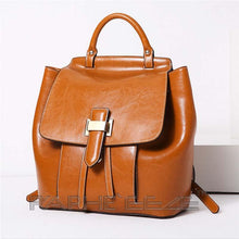 Load image into Gallery viewer, Classic Leather Brown Tote Bag for Woman-Mini Handbag