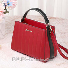 Load image into Gallery viewer, Small Tote Handbag Stain Resistant - Wine Red