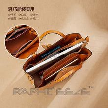 Load image into Gallery viewer, Mini Size Tote Handbag Purses Leather Brown Color