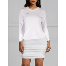 Load image into Gallery viewer, White Cross Logo Long Sleeve UV Dress Top
