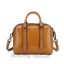 Load image into Gallery viewer, Stain Resistant Original Leather Mini Handbag Brown