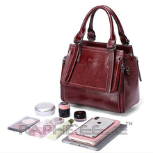 Load image into Gallery viewer, Elegant & Stylish Tote Handbag for Woman - Mini Wine Red