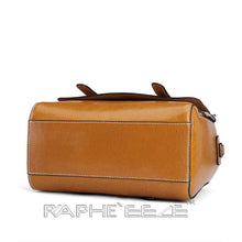Load image into Gallery viewer, Stain Resistant Original Leather Mini Handbag Brown