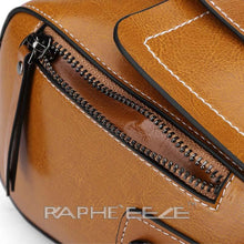 Load image into Gallery viewer, Stain Resistant Original Leather Mini Handbag Brown