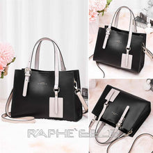 Load image into Gallery viewer, Black Designed Stylish Tote Bag for Women - Medium Size