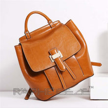 Load image into Gallery viewer, Classic Leather Brown Tote Bag for Woman-Mini Handbag