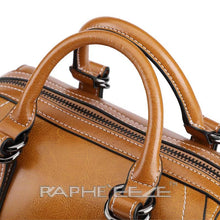 Load image into Gallery viewer, Stain Resistant Original Leather Mini Handbag Brown