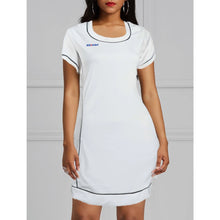 Load image into Gallery viewer, Body Contouring Half-Sleeve Long Polo Top - White