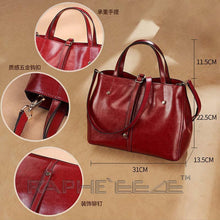 Load image into Gallery viewer, Stylish & Elegant Tote Handbag Purses for Women - Wine Red