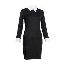 Load image into Gallery viewer, Dress Length High Neck Body Contouring White Collar