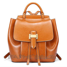 Load image into Gallery viewer, Classic Leather Brown Tote Bag for Woman-Mini Handbag