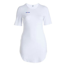 Load image into Gallery viewer, Bright White Super Stretchy Cotton Tunic