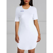 Load image into Gallery viewer, Bright White Super Stretchy Cotton Tunic