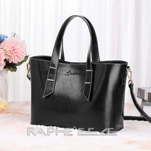 Load image into Gallery viewer, Midi Size Classic Tote Handbag for Woman - Black Color