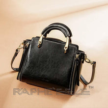 Load image into Gallery viewer, Classic Leather Black Color Mini Sized Handbag