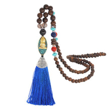 Load image into Gallery viewer, Women's Retro Ethnic Style Handmade Beaded Pendant Necklace - Black Tassel