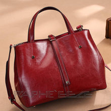Load image into Gallery viewer, Stylish & Elegant Tote Handbag Purses for Women - Wine Red