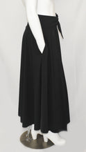 Load image into Gallery viewer, Royal Black Polyester Floor Length Maxi Skirt